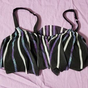 Torrid Wireless Mesh V Flounce Bikini Top